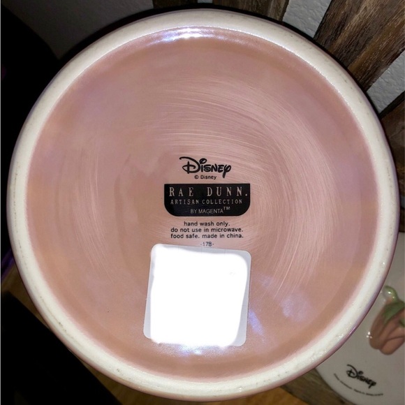 New Rae Dunn Disney Tinkerbell Cookie Jar Pink Iridescent Color- Ceramic Jar - Picture 4 of 9